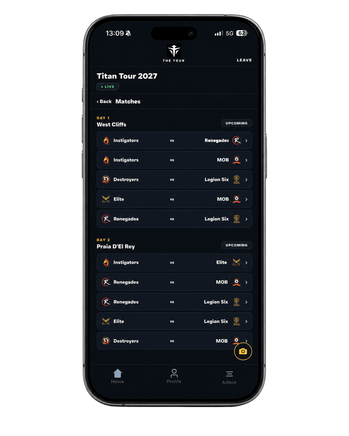 Titan Society — fixtures